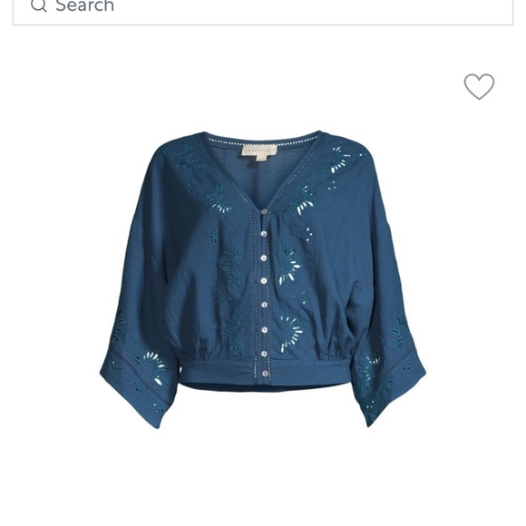 Embroidered Dolman-Sleeve Top - Picture 3 of 3